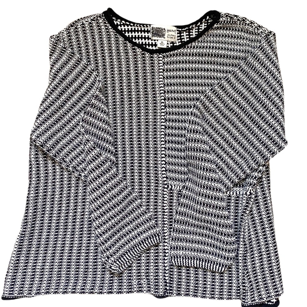 Habitat Black and White Fashion Sweater